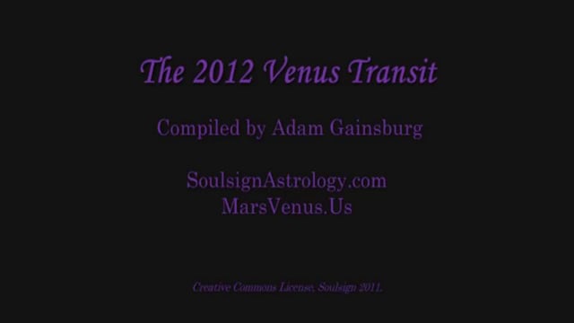 The 2012 Venus Transit - Real-sky animation
