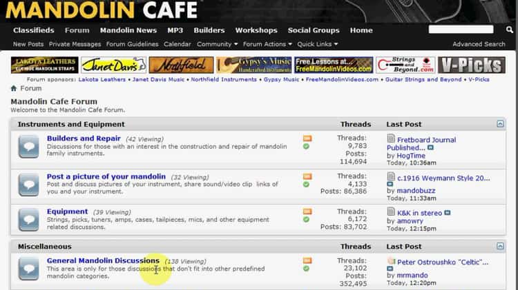 Mandolin Cafe Forum