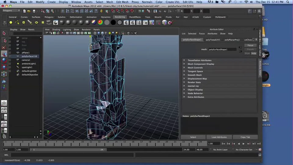 Maya Destruction tutorial... on speed