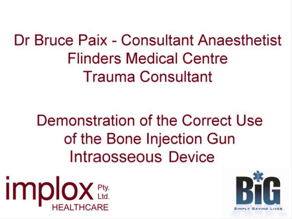 Clinical Practice Guidelines - Bone Injection Gun - Demonstration on Vimeo