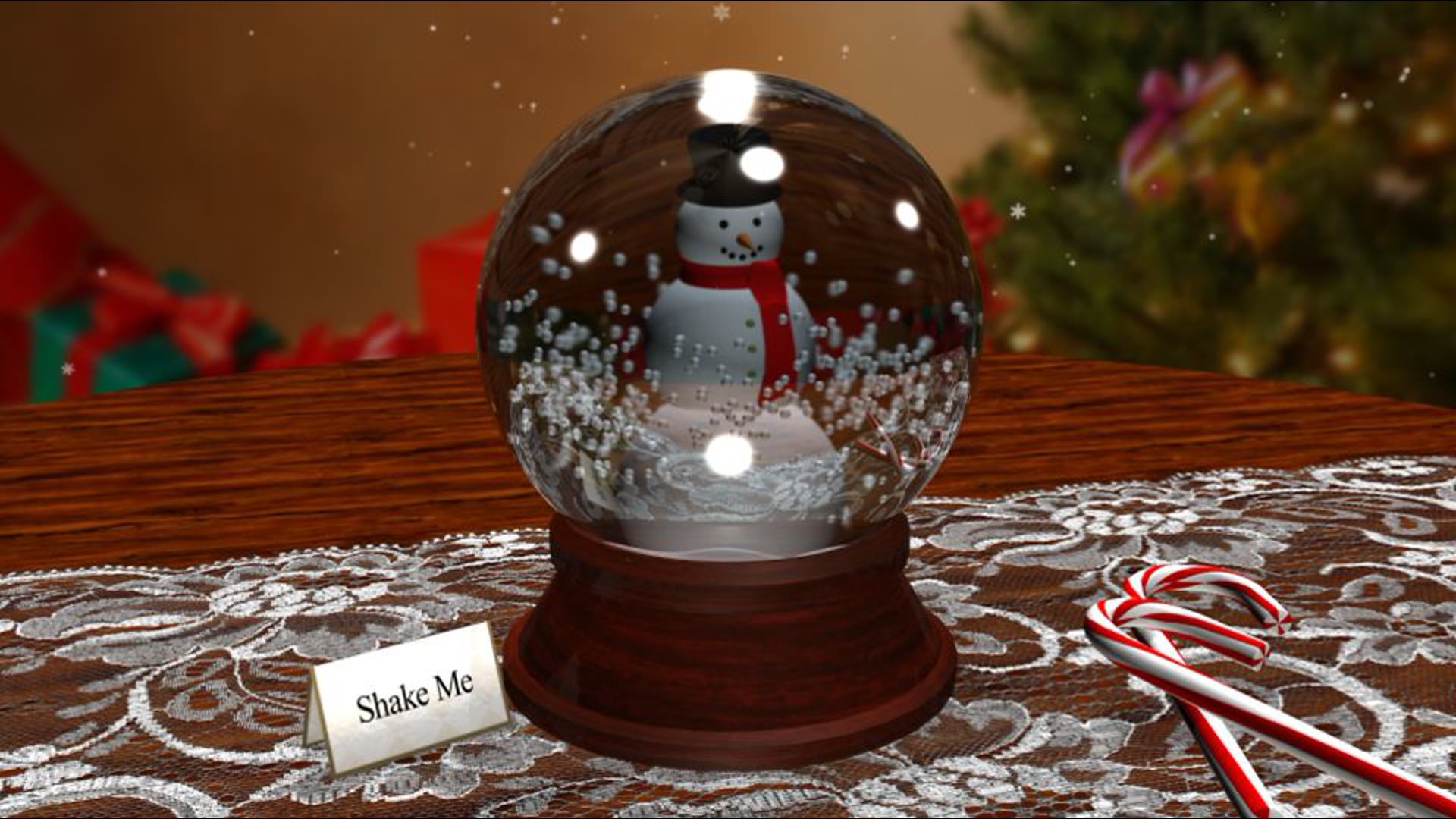 Happy Holidays Snowglobe: Transition