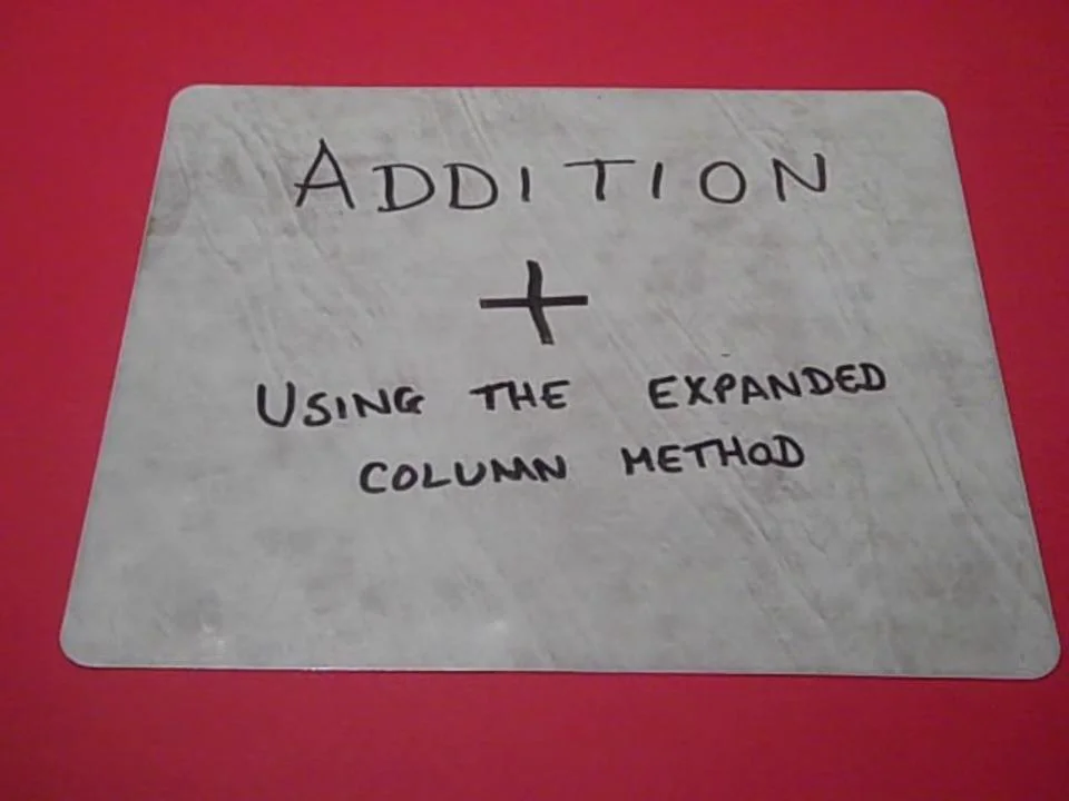 Addition - Expanded column method on Vimeo