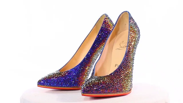 Christian louboutin sale rainbow glitter heels