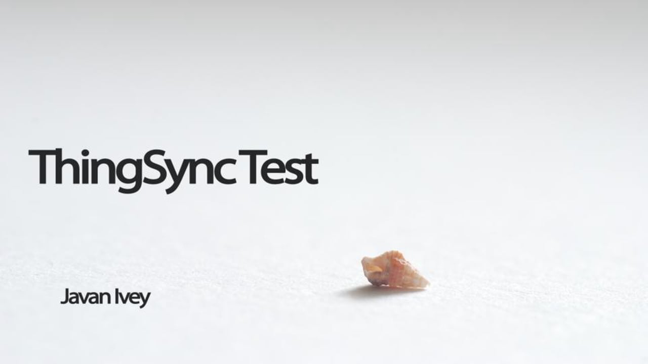 ThingSync Test - Seashells