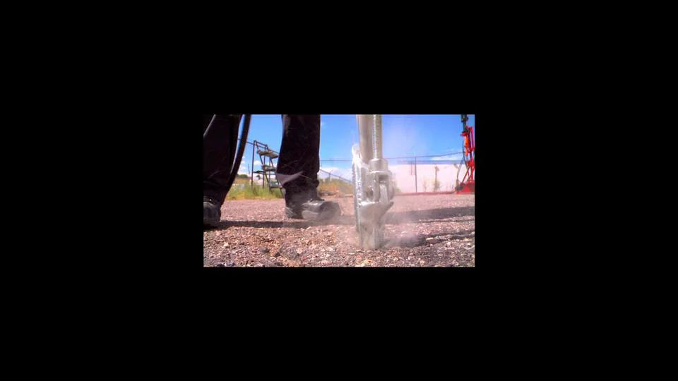 Manta Ray Installation in Soil, Asphalt and Concrete on Vimeo