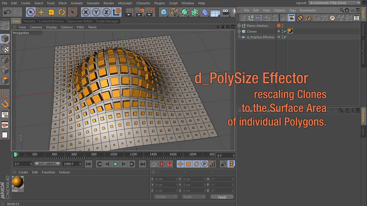 d_PolySize Effector : rescales Clones to Polygon Size on Vimeo