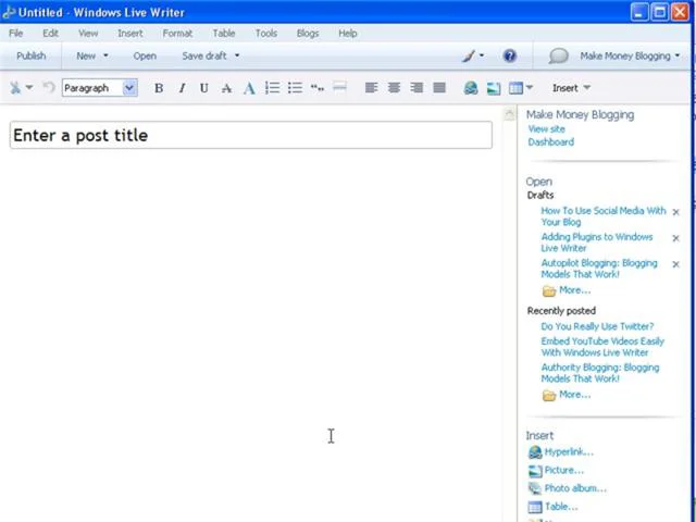 Installing New Plugins in Windows Live Writer on Vimeo