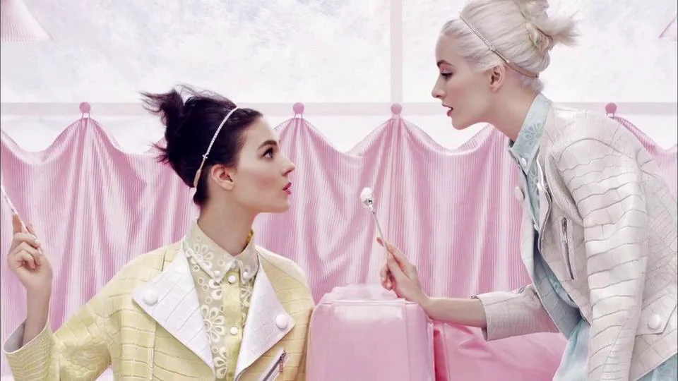 Models Kati Nescher & Daria Strokous for Louis Vuitton 2012