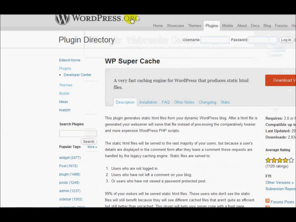 How To Install and Setup WP Super Cache WordPress Plugin on Vimeo