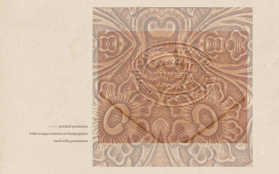 Embossing Effects in Adobe Elements on Vimeo