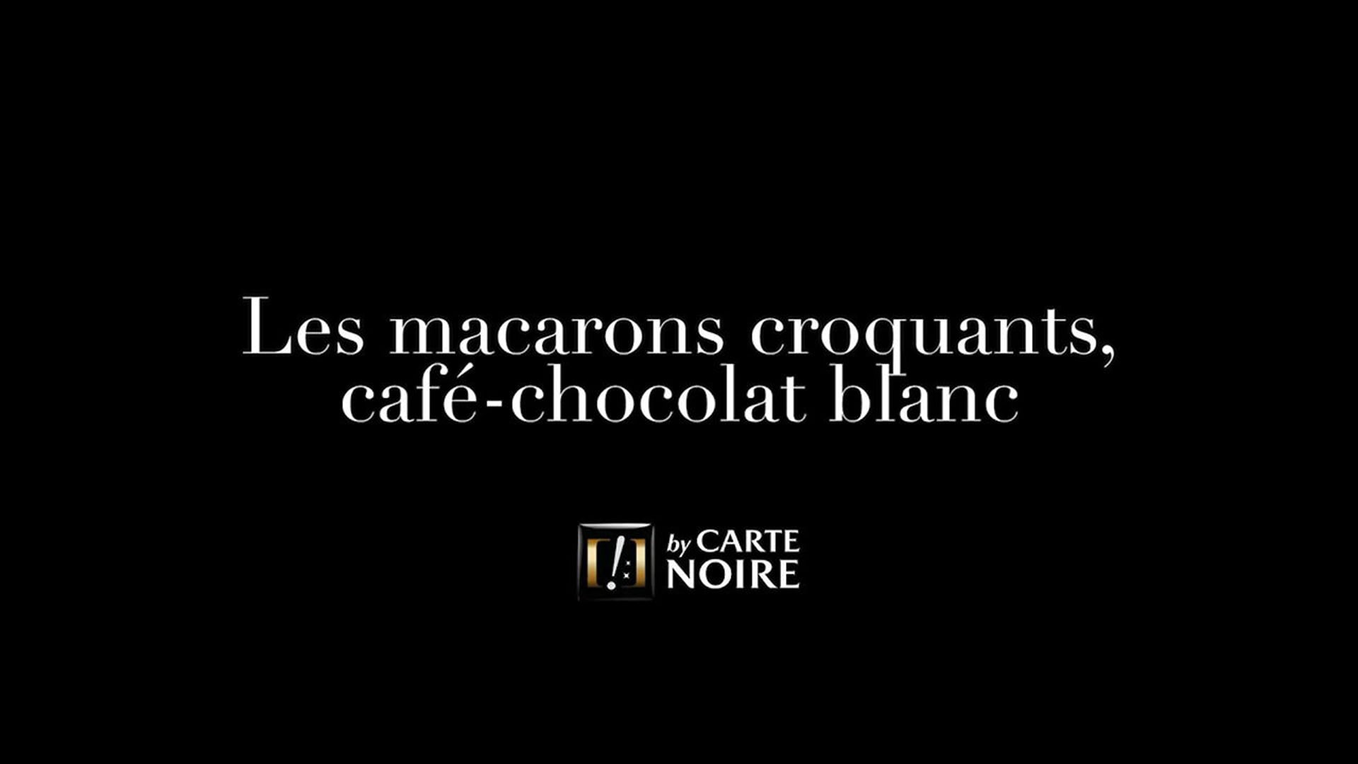 Les macarons croquants, café-chocolat blanc