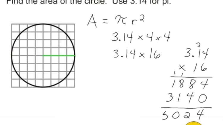 Use grid paper to find the area 