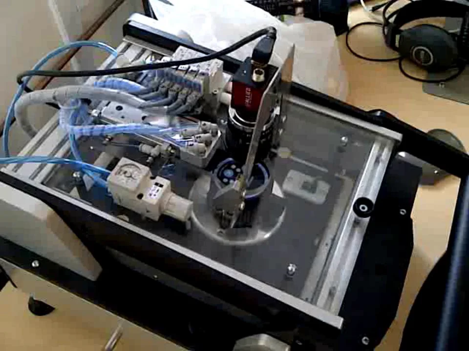 Automated push-buttons test fixture with integrated AVT camera on Vimeo