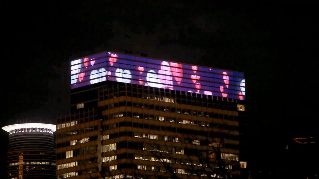 Valentines Day Minneapolis Light Show on Vimeo