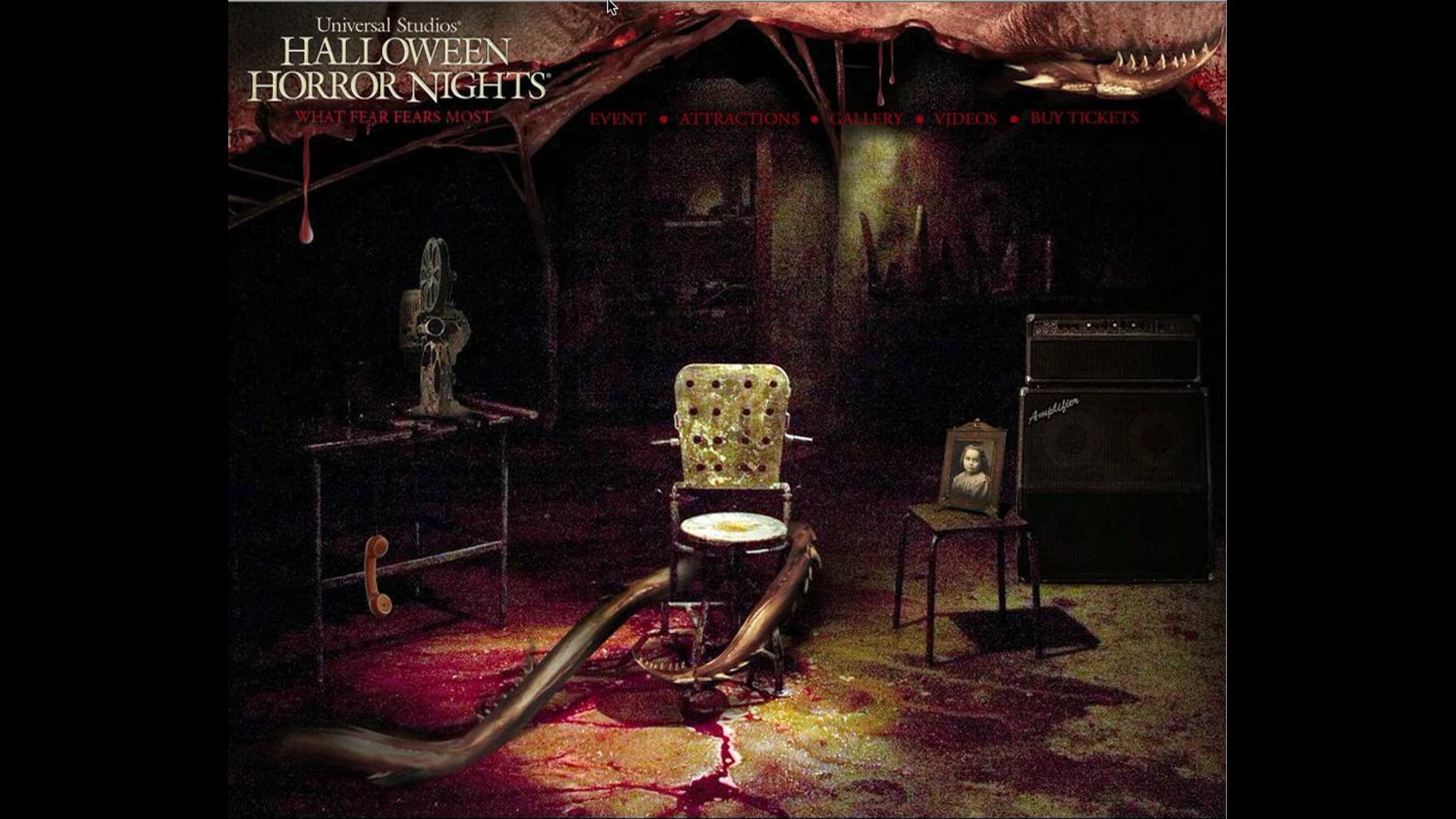 Media Unit - Universal Studios Hollywood - Halloween Horror Nights Website