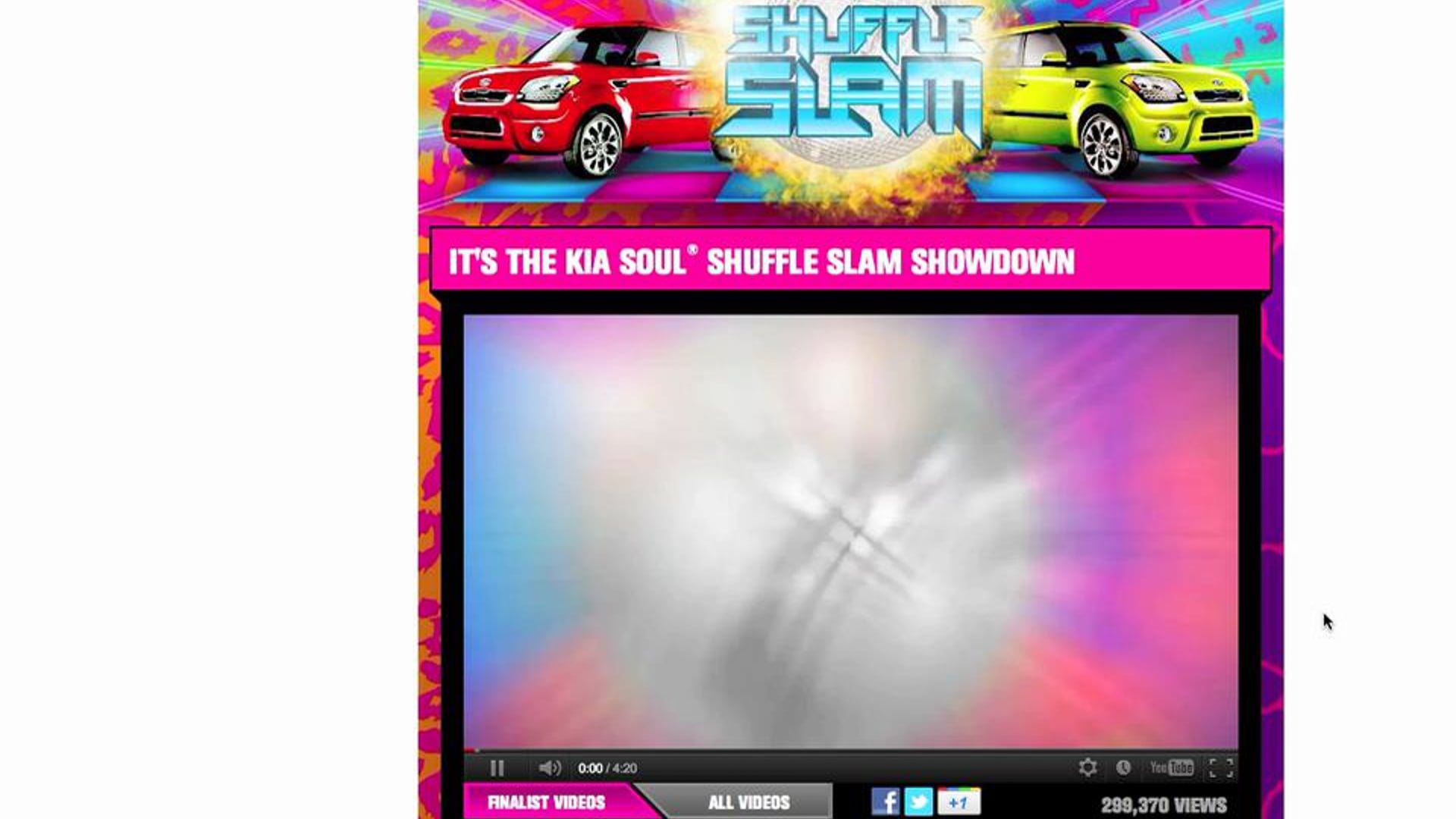 Media Unit - Kia - Soul Shuffle Slam Facebook Application with LMFAO