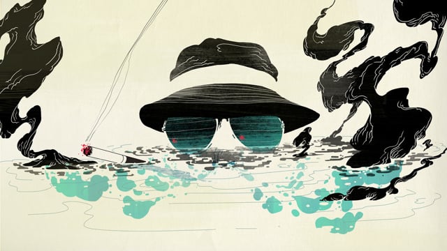 A Psychedelic Hunter S Thompson Inspired Animation The Atlantic