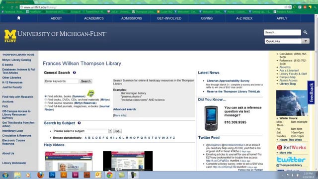 University of Michigan-Flint Thompson Library on Vimeo