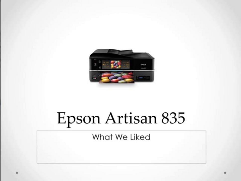 Our Thoughts About The Epson Artisan 835 on Vimeo