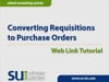 Converting Requisitions to Purchase Orders