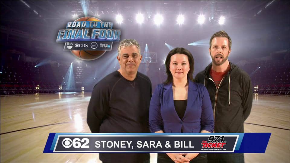 Stoney, Bill & Sara from 97.1 The Ticket WXYT on CBS 62 on Vimeo