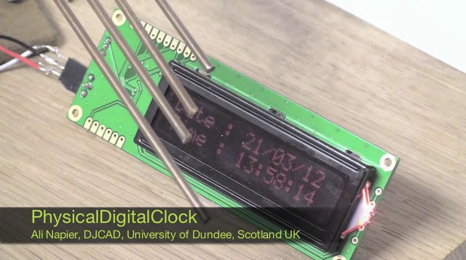 Prototype digital chiming clock on Vimeo