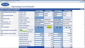 Carrier Online OpCost Calculator