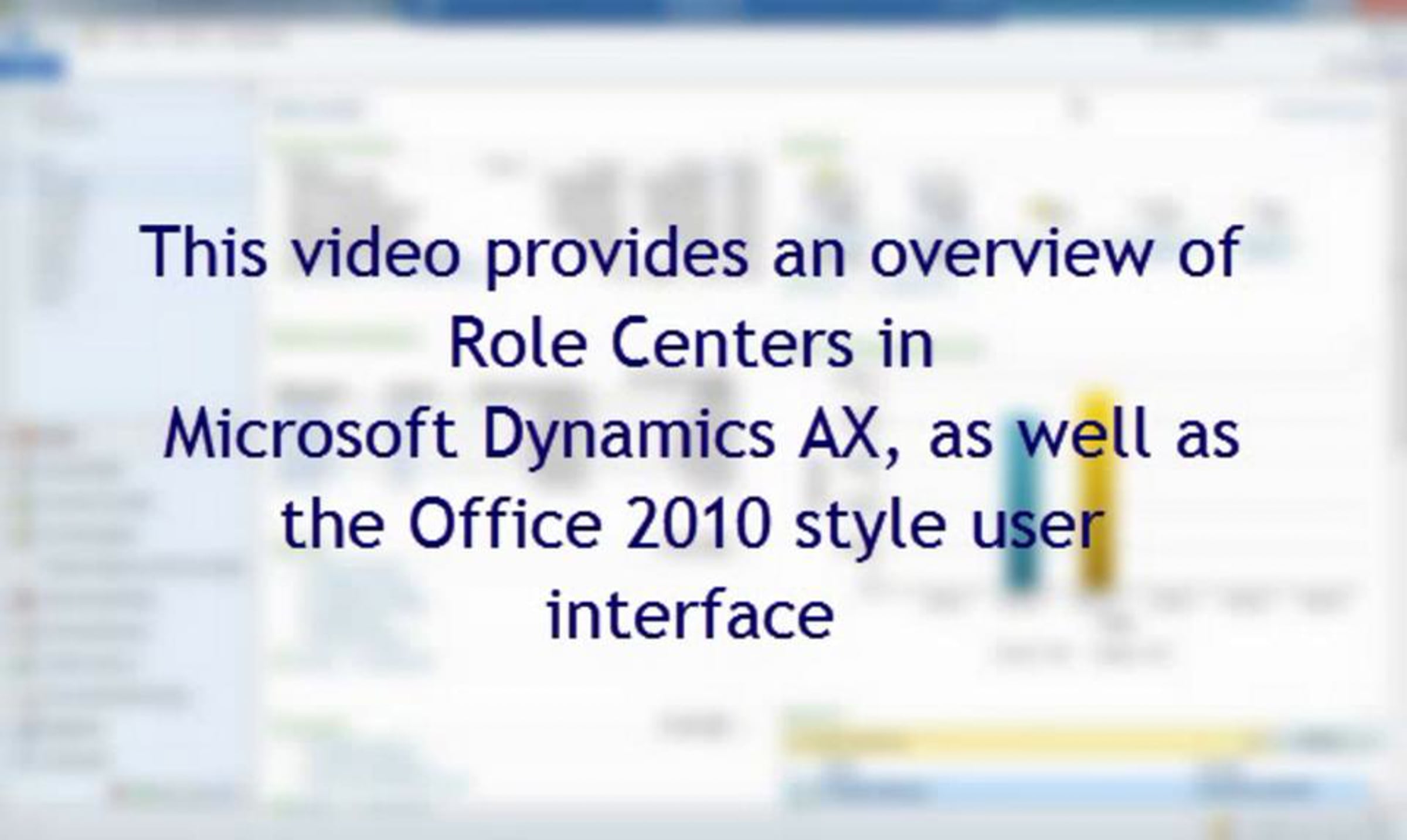 Microsoft Dynamics AX 2012 Demo: User Interface Overview | Videos ...