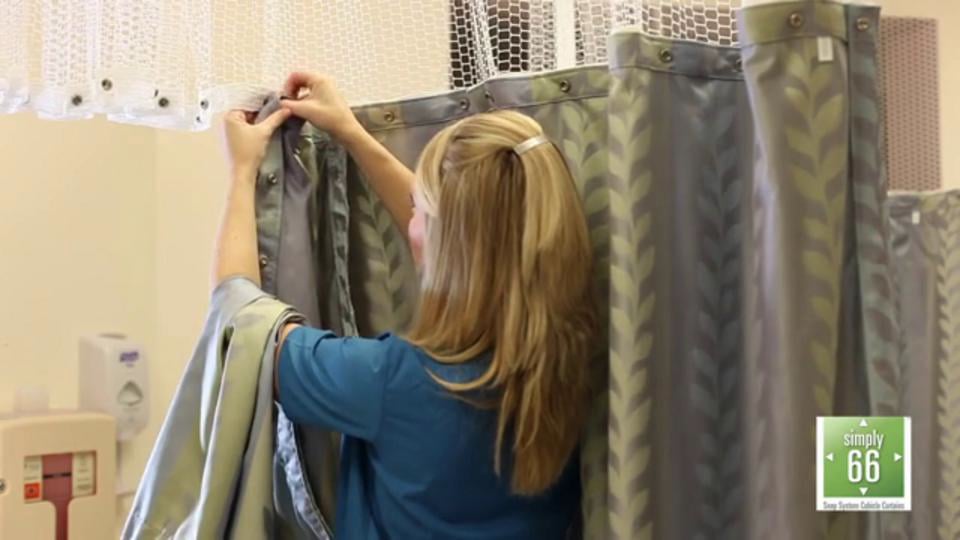 Simply 66 Snap Cubicle Curtain System on Vimeo