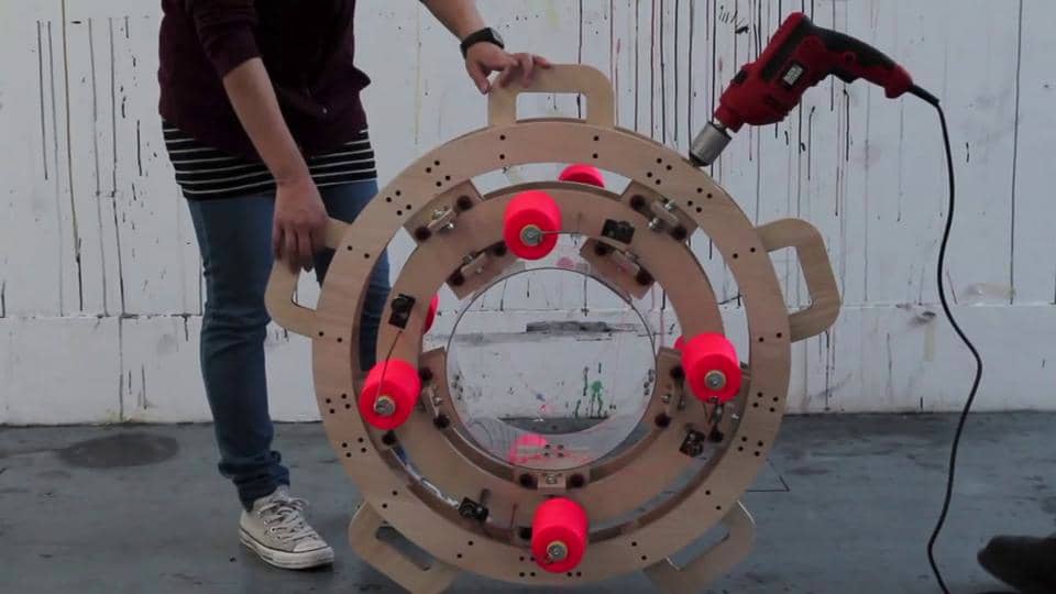 The first Thread Wrapping Machine. on Vimeo