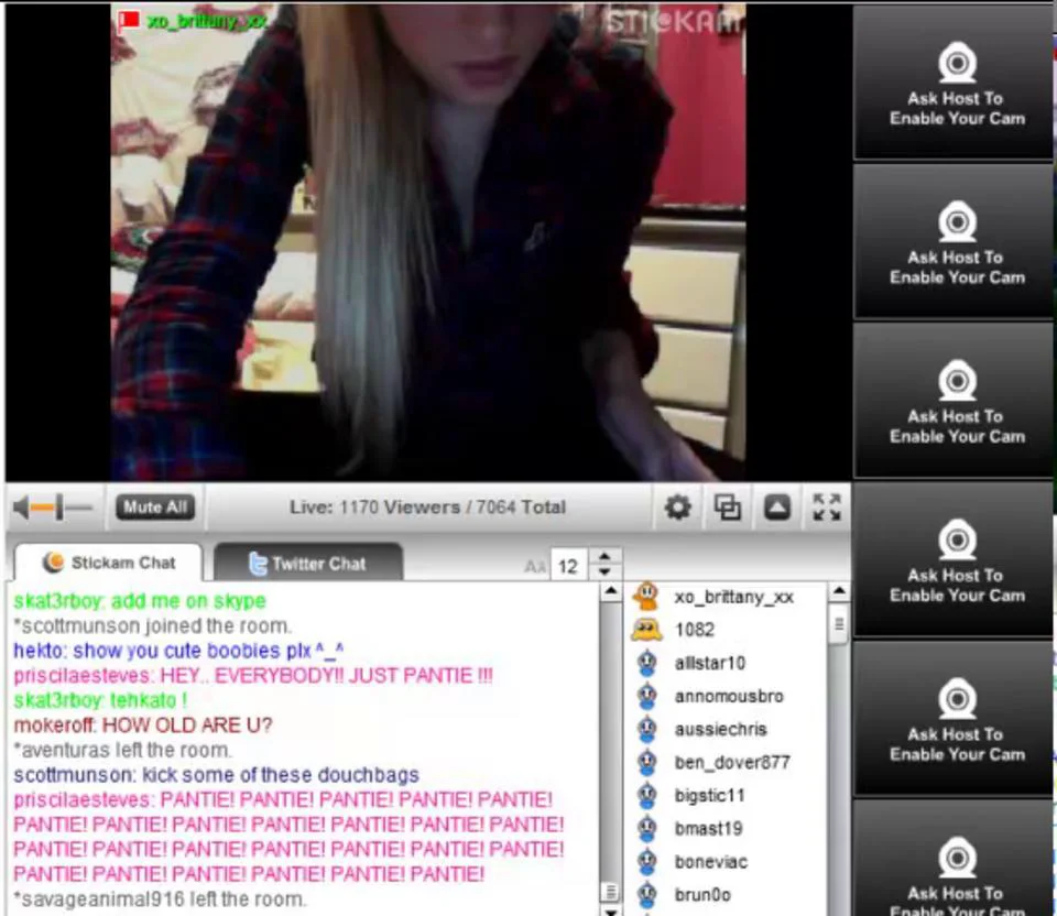 Brittnay Blonde from stickam