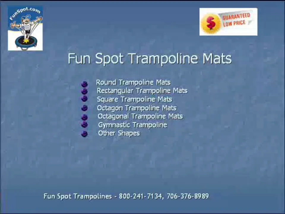 Custom Trampoline Mats with Various Colors and Fabric Options on Vimeo