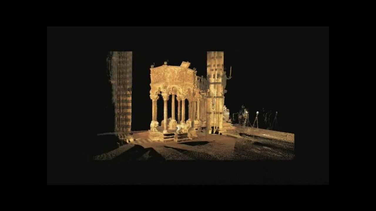 Rilievo Laser scanner del Pulpito di Nicola Pisano nel Duomo di Siena