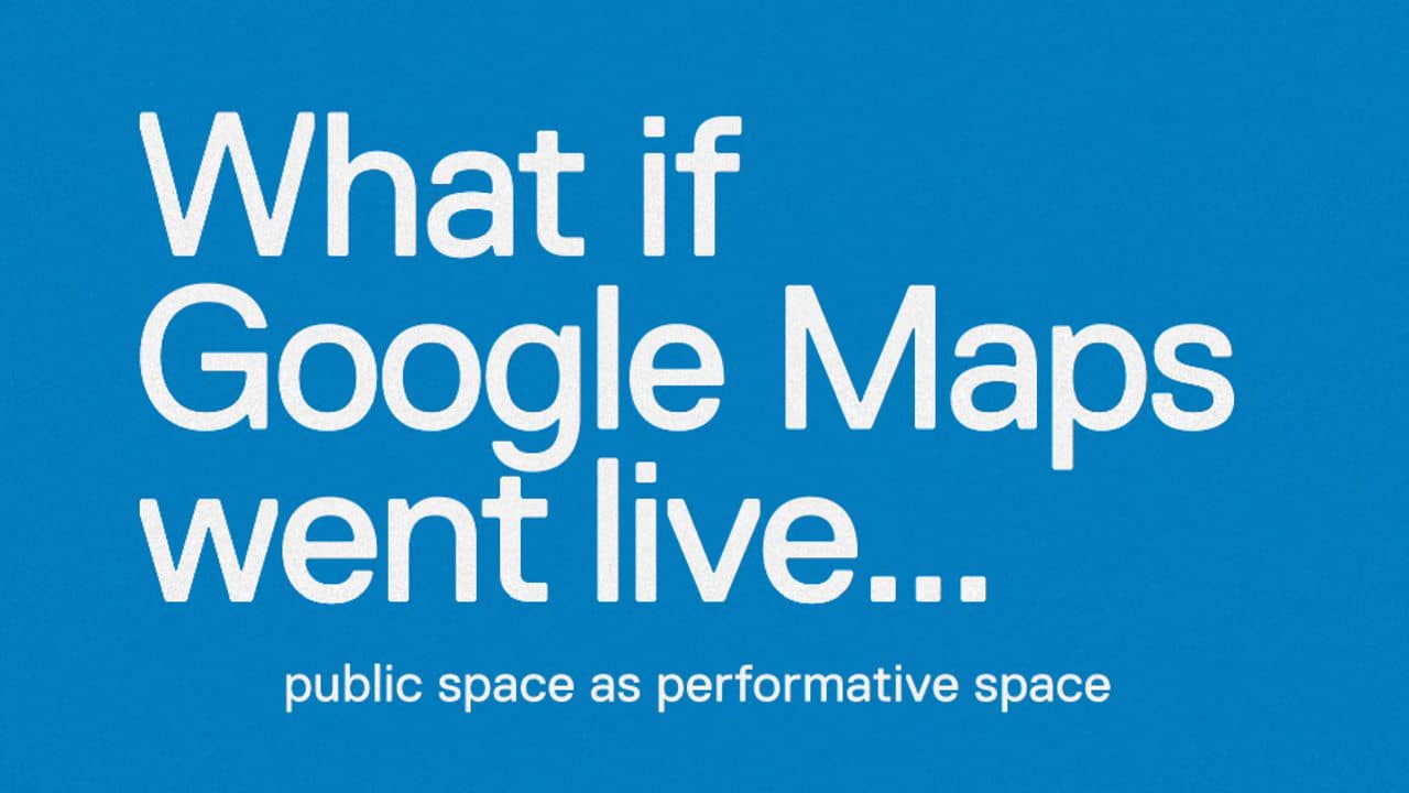 What if Google Maps went live... on Vimeo