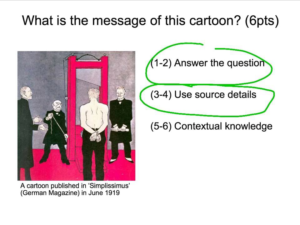Treaty of Versailles - Cartoon Analysis (Guillotine) on Vimeo