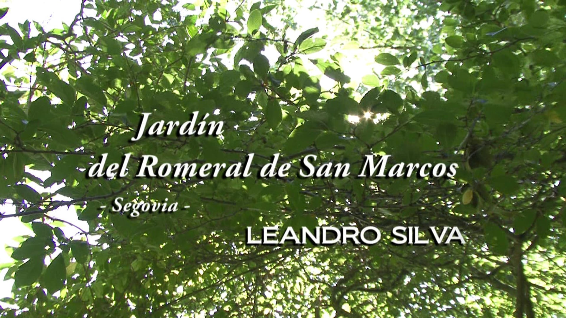 Jardín Romeral de San Marcos - Audiovisual Exposición Leandro Silva