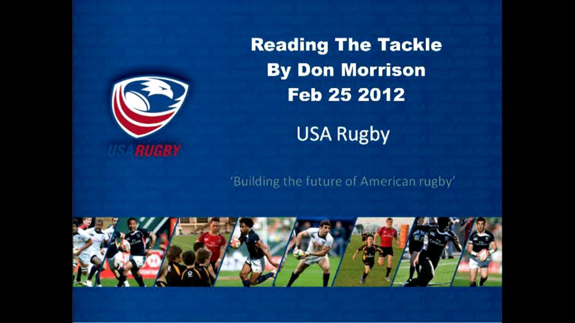 Reading the tackle by don Morrison 2/25/12