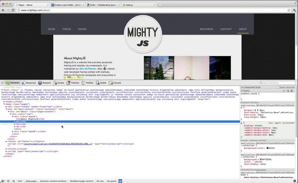 MightyJS 2 - Javascript Learning Tools on Vimeo