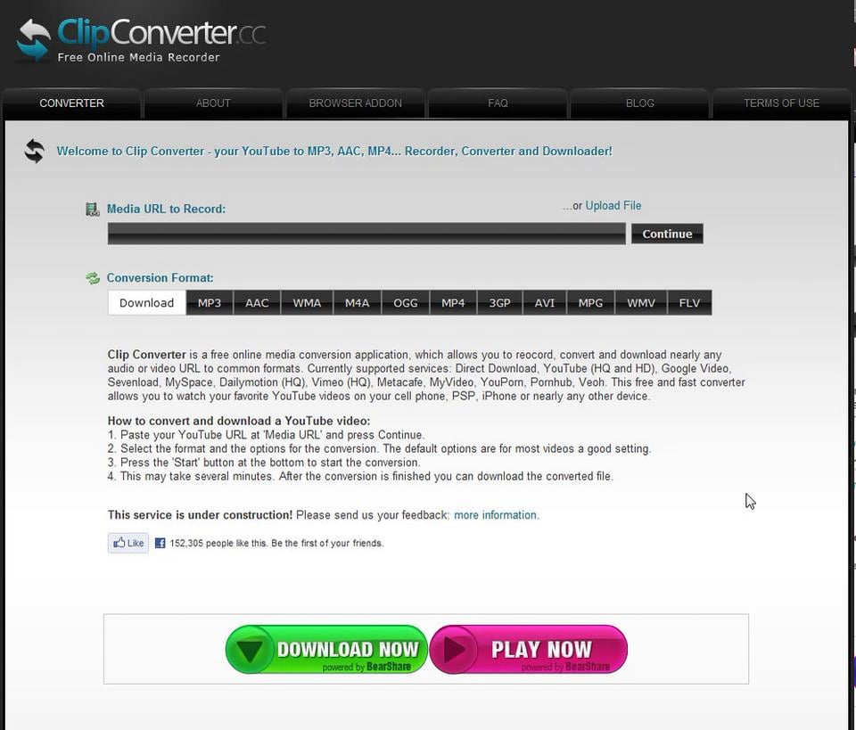 Using ClipConverter.cc on Vimeo