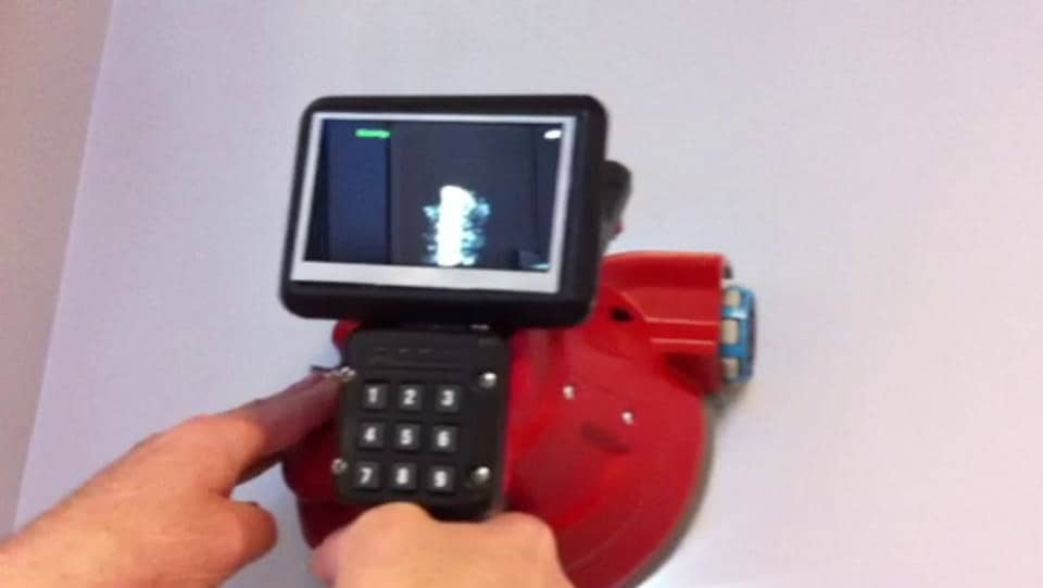 Walleye™ Portable Microwave Imaging Camera Demo — Interior Office Wall