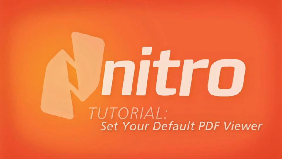 how do i make nitro my default pdf viewer