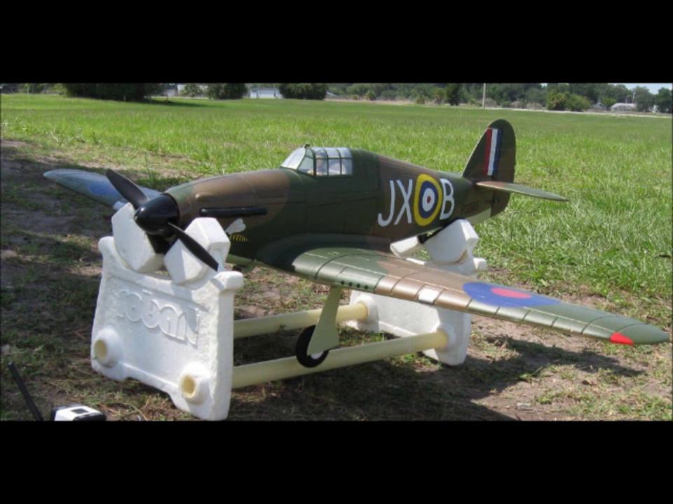 EFlite Hawker Hurricane 25e RC Airplane Bind N Fly with EFlite