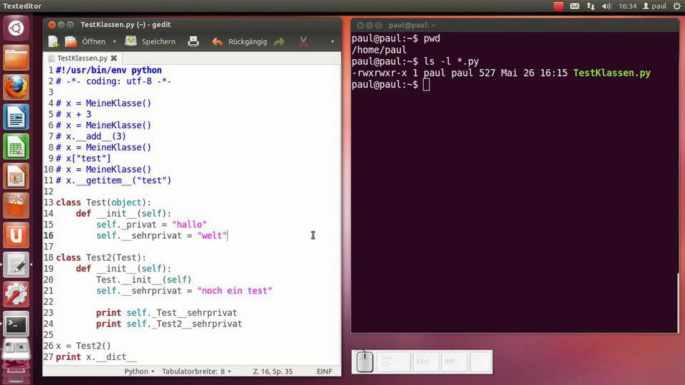 Python-Programmierung - OOP - Die Sache mit den Unterstrichen on Vimeo