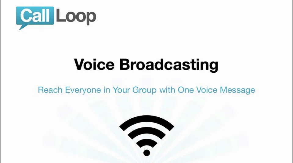 Call Loop Voice Broadcasts on Vimeo