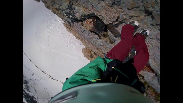 ClimbingSkiingRappelling Sugarloaf Peak’s East Face with brodyleven outside Alta Utah from Brody Leven