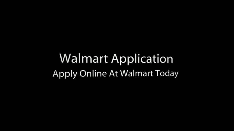 Walmart Job Application on Vimeo