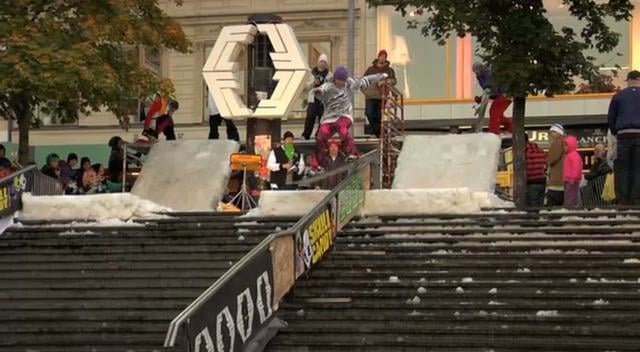 Helgasons at Frontline Rail Jam from Sexual Snowboarding