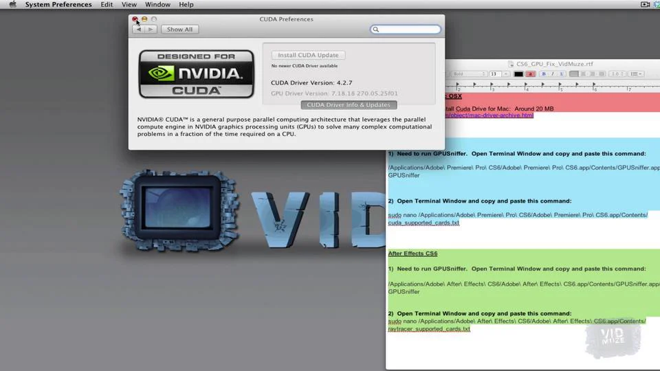 Nvidia deals cuda mac