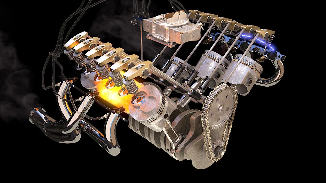 Двигатель внутреннего сгорания. Двигательивнутреннего сгорания. Мотор внутреннего сгорания. ДВС двигатель внутреннего сгорания.