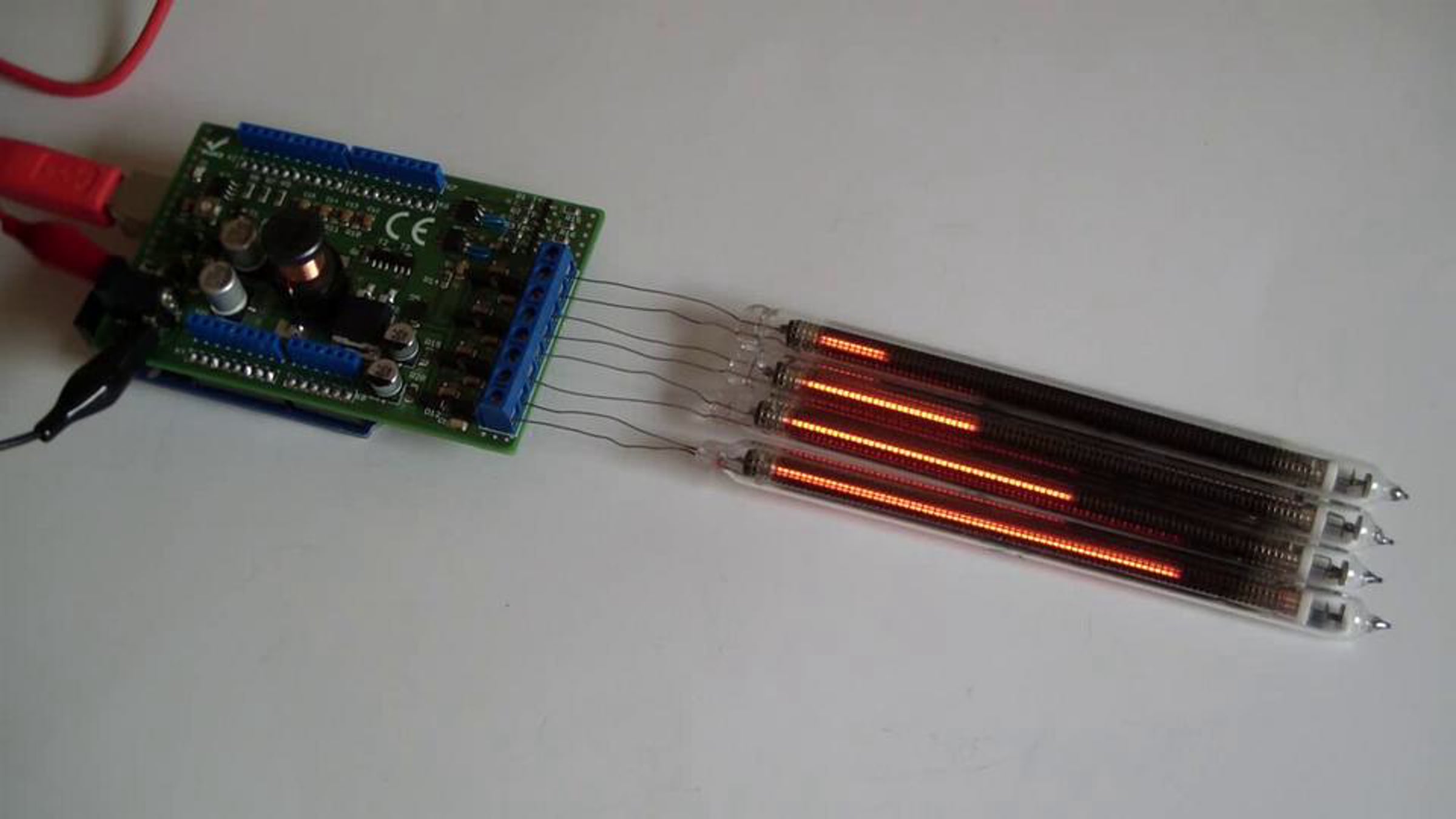 Controlling IN-9 nixie bargraph tubes with an Arduino Uno | Videos ...